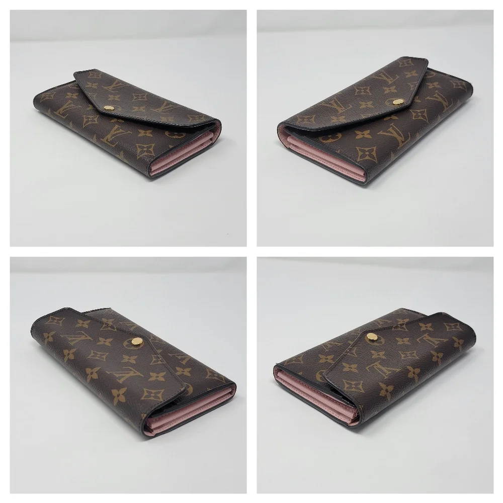 LOUIS VUITTON Monogram Sarah Long Bifold Wallet - Picture 9 of 12